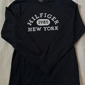 Tommy Hilfiger Men's Long Sleeve Shirt - Black